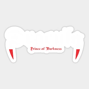 Dracula's Fangs Sticker